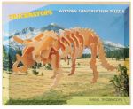 Drewniane puzzle 3D - dinozaur triceratops