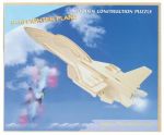 Drewniane puzzle 3D - samolot F16